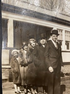 black and white vintage family photo, 1920's